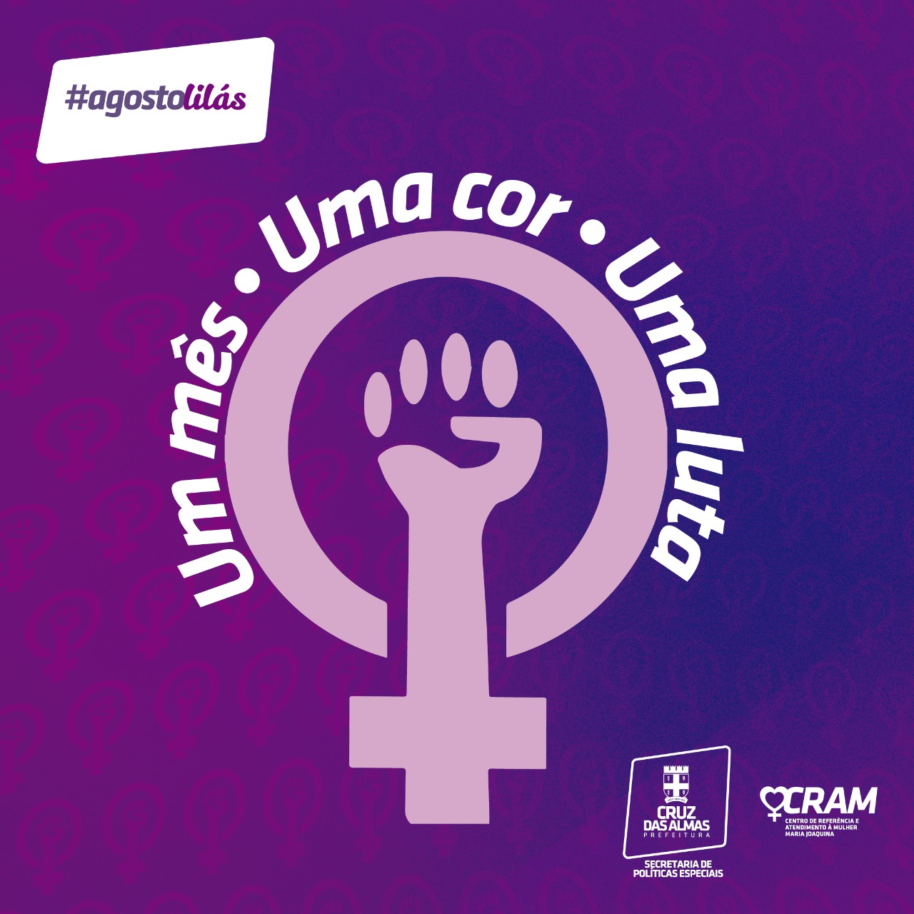 Mulher com expressão de força e coragem